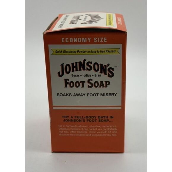 Johnson's Foot Soap Quick Dissolving Powder Economy 7 Packets Discontinued - Picture 4 of 5